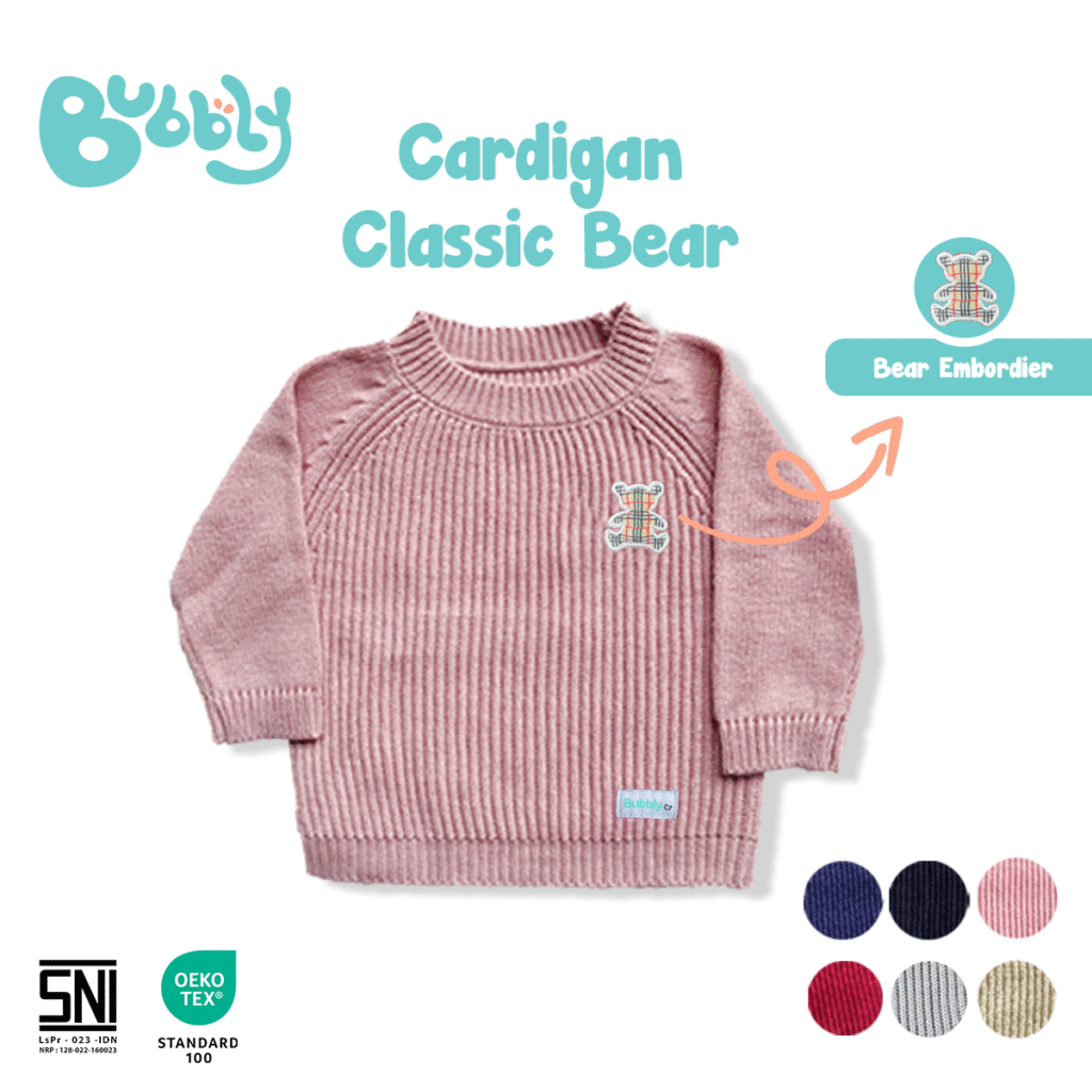 catalog fashion caardigan classic pink